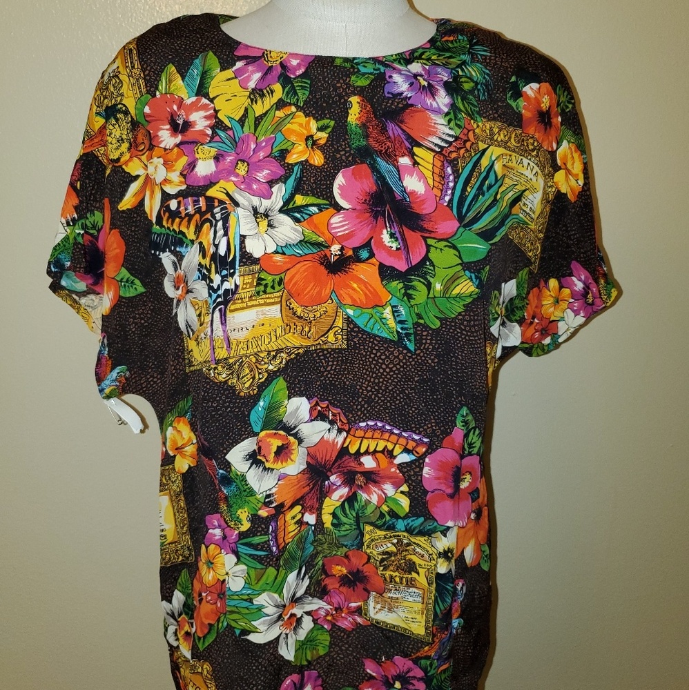 Carole Little Havanna, Cuba print blouse